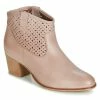 Betty London - JIKOTEVE Taupe 2 Betty London - JIKOTEVE Taupe -Bottines / Boots Femme Soldes 13269309 500 A