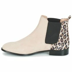 André - CHAMANE Beige -Bottines / Boots Femme Soldes 13477689 500 D