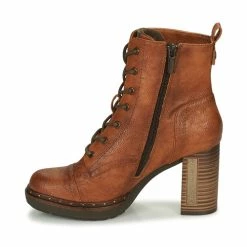 Mustang - 1336502 Cognac -Bottines / Boots Femme Soldes 15466591 500 D