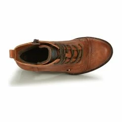 Mustang - 1336502 Cognac -Bottines / Boots Femme Soldes 15466591 500 F