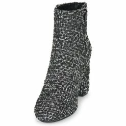 Moony Mood - FRIPON Noir / Blanc 10 Moony Mood - FRIPON Noir / Blanc -Bottines / Boots Femme Soldes 15534001 500 C