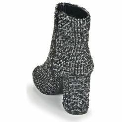 Moony Mood - FRIPON Noir / Blanc 12 Moony Mood - FRIPON Noir / Blanc -Bottines / Boots Femme Soldes 15534001 500 E