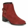 André - MIRLITON Rouge -Bottines / Boots Femme Soldes 15841384 500 A
