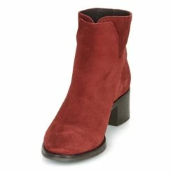 André - MIRLITON Rouge -Bottines / Boots Femme Soldes 15841384 500 C
