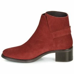 André - MIRLITON Rouge -Bottines / Boots Femme Soldes 15841384 500 D