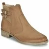 André - CARLIN Camel -Bottines / Boots Femme Soldes 16734905 500 A