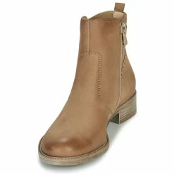André - CARLIN Camel -Bottines / Boots Femme Soldes 16734905 500 C