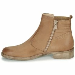 André - CARLIN Camel -Bottines / Boots Femme Soldes 16734905 500 D