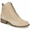 André - GODILLINE Beige -Bottines / Boots Femme Soldes 16735152 500 A