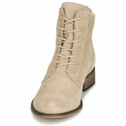 André - GODILLINE Beige -Bottines / Boots Femme Soldes 16735152 500 C