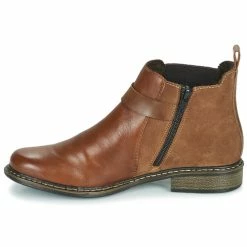 Rieker - Z49A9-24 Camel -Bottines / Boots Femme Soldes 17689335 500 D