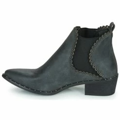 Spot On - F50939 Noir -Bottines / Boots Femme Soldes 17775606 500 D