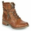 Mustang - 1293601 Cognac -Bottines / Boots Femme Soldes 17844396 500 A