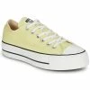 Converse - CHUCK TAYLOR ALL STAR LIFT CANVAS SEASONAL COLOR OX Jaune -Bottines / Boots Femme Soldes 21246508 500 A