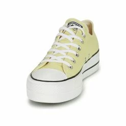 Converse - CHUCK TAYLOR ALL STAR LIFT CANVAS SEASONAL COLOR OX Jaune -Bottines / Boots Femme Soldes 21246508 500 C