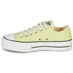 Converse - CHUCK TAYLOR ALL STAR LIFT CANVAS SEASONAL COLOR OX Jaune -Bottines / Boots Femme Soldes 21246508 500 D