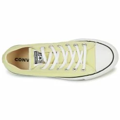 Converse - CHUCK TAYLOR ALL STAR LIFT CANVAS SEASONAL COLOR OX Jaune -Bottines / Boots Femme Soldes 21246508 500 F