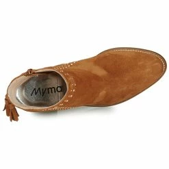 Myma - 5346MY Camel 13 Myma - 5346MY Camel -Bottines / Boots Femme Soldes 21501127 500 F