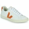 Veja - ESPLAR LOGO Blanc / Orange -Bottines / Boots Femme Soldes 22546051 500 A