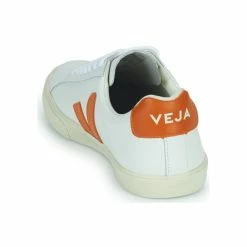Veja - ESPLAR LOGO Blanc / Orange -Bottines / Boots Femme Soldes 22546051 500 E