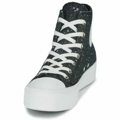 Converse - Chuck Taylor All Star Lift Millennium Glam Noir 10 Converse - Chuck Taylor All Star Lift Millennium Glam Noir -Bottines / Boots Femme Soldes 22654923 500 C