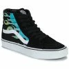 Vans - SK8-HI FLAM Noir / Bleu / Vert -Bottines / Boots Femme Soldes 22872634 500 A