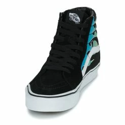 Vans - SK8-HI FLAM Noir / Bleu / Vert -Bottines / Boots Femme Soldes 22872634 500 C