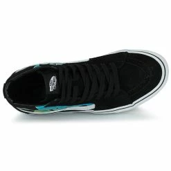 Vans - SK8-HI FLAM Noir / Bleu / Vert -Bottines / Boots Femme Soldes 22872634 500 F