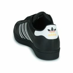 Adidas Originals - SUPERSTAR Noir / Blanc -Bottines / Boots Femme Soldes 22936626 500 E