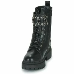The Divine Factory - HX4703-NOIR Noir -Bottines / Boots Femme Soldes 22968129 500 C
