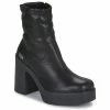 Yurban - BERGAMO Noir -Bottines / Boots Femme Soldes 23316807 500 A
