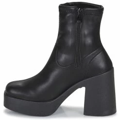 Yurban - BERGAMO Noir 11 Yurban - BERGAMO Noir -Bottines / Boots Femme Soldes 23316807 500 D