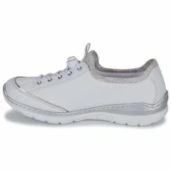 Rieker - Blanc -Bottines / Boots Femme Soldes 24676165 500 D