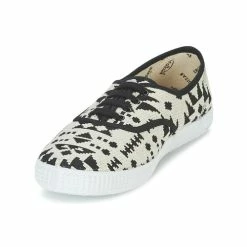 Victoria - INGLES GEOMETRICO LUREX Beige / Noir -Bottines / Boots Femme Soldes 2821985 500 C