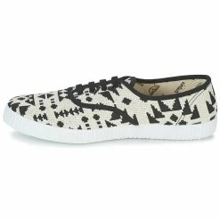 Victoria - INGLES GEOMETRICO LUREX Beige / Noir -Bottines / Boots Femme Soldes 2821985 500 D