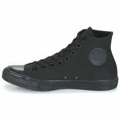 Converse - CHUCK TAYLOR ALL STAR MONOCHROME HI Noir 11 Converse - CHUCK TAYLOR ALL STAR MONOCHROME HI Noir -Bottines / Boots Femme Soldes 3041 500 D