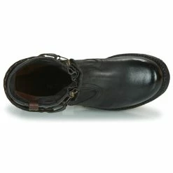 Airstep / A.S.98 - SAINT METAL ZIP Noir -Bottines / Boots Femme Soldes 432895 500 F