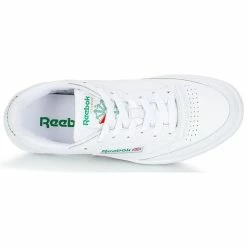 Reebok Classic - CLUB C 85 Blanc/ Vert 13 Reebok Classic - CLUB C 85 Blanc/ Vert -Bottines / Boots Femme Soldes 6686705 500 F