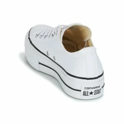 Converse - CHUCK TAYLOR ALL STAR LIFT CANVAS OX Blanc -Bottines / Boots Femme Soldes 6931265 500 E