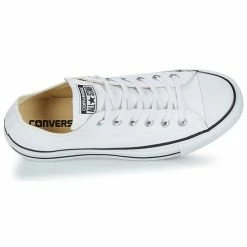Converse - CHUCK TAYLOR ALL STAR LIFT CANVAS OX Blanc -Bottines / Boots Femme Soldes 6931265 500 F