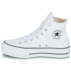 Converse - CHUCK TAYLOR ALL STAR LIFT CANVAS HI Blanc -Bottines / Boots Femme Soldes 8151803 500 D