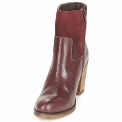 Casual Attitude - WASRAH Bordeau -Bottines / Boots Femme Soldes 8374006 500 C