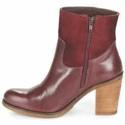 Casual Attitude - WASRAH Bordeau -Bottines / Boots Femme Soldes 8374006 500 D