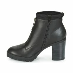 André - TROUBADOUR Noir -Bottines / Boots Femme Soldes 8397759 500 D