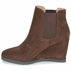 André - TONKA Marron -Bottines / Boots Femme Soldes 8397775 500 D