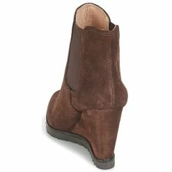 André - TONKA Marron -Bottines / Boots Femme Soldes 8397775 500 E