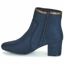 André - FALOU Bleu 11 André - FALOU Bleu -Bottines / Boots Femme Soldes 8397779 500 D