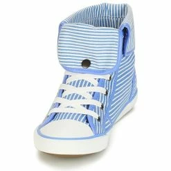 André - GIROFLE Blanc / Bleu 10 André - GIROFLE Blanc / Bleu -Bottines / Boots Femme Soldes 8401298 500 C