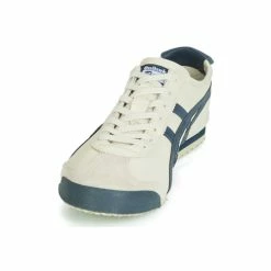 Onitsuka Tiger - MEXICO 66 LEATHER Beige / Bleu -Bottines / Boots Femme Soldes 9819170 500 C